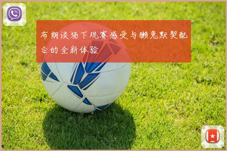 布朗谈场下观赛感受与獭兔默契配合的全新体验