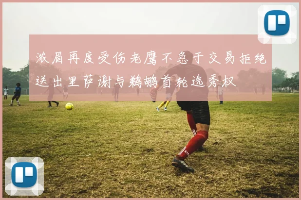 浓眉再度受伤老鹰不急于交易拒绝送出里萨谢与鹈鹕首轮选秀权